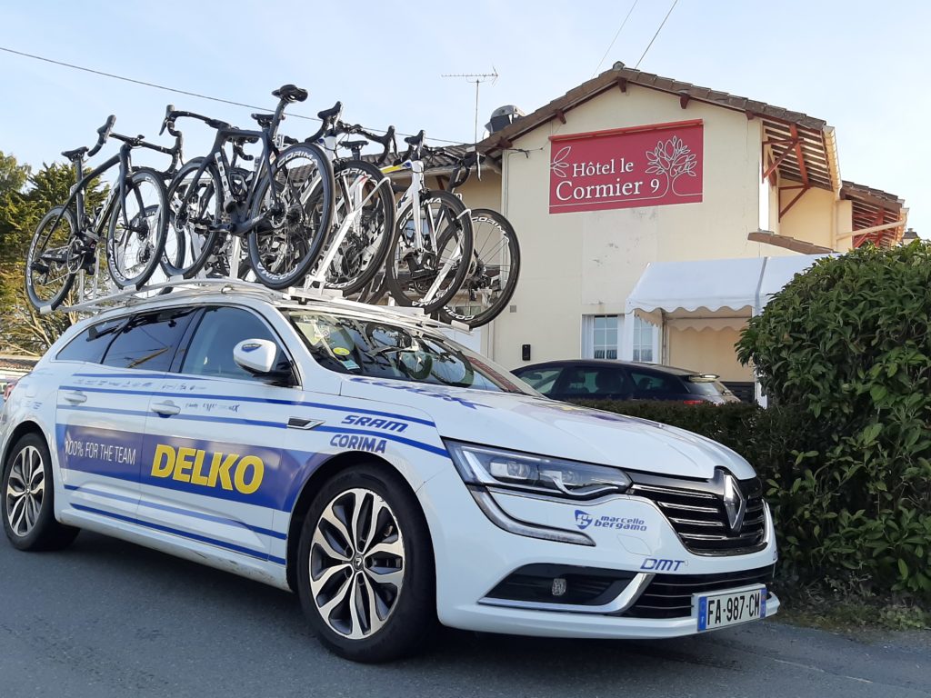 Cyclisme, Team Delko à l'hôtel Le Cormier 9 à Cholet